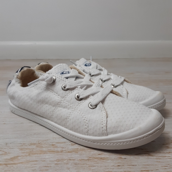roxy white canvas shoes